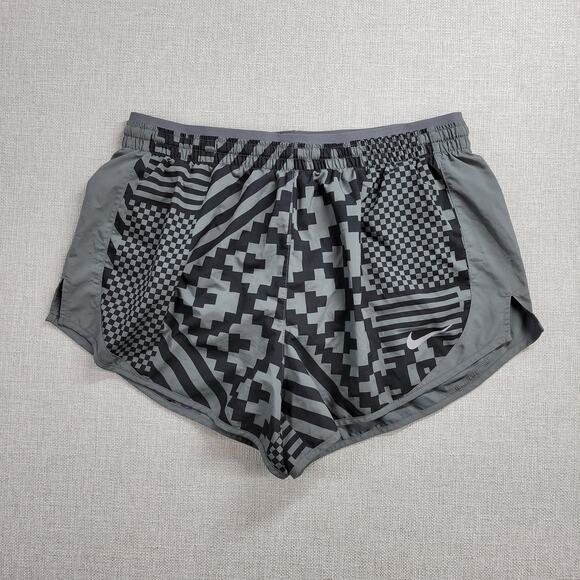 Nike Tempo Runway Lux Dri-FIT Women's M Black Gray Running Athletic Shorts - Picture 2 of 12